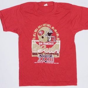80s Vintage 49ERS NFC  Super Bowl XXIII T Shirt